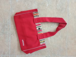 Bolso Adidas Rojo Rayas Interior