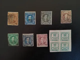 Sellos Alfonso XII 1876 Corona Real