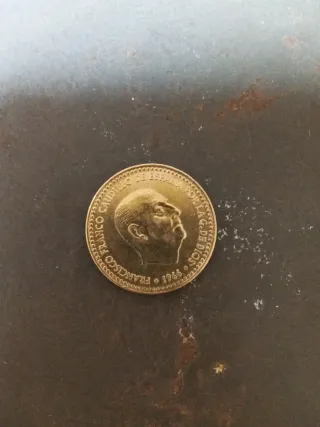 Moneda 1 Peseta 1966 Francisco Franco