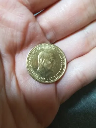 Moneda 1 Peseta 1966 Francisco Franco