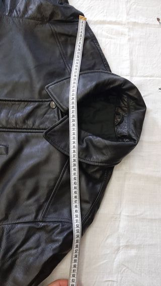 Giacca in pelle imbottita