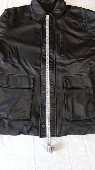 Giacca in pelle imbottita