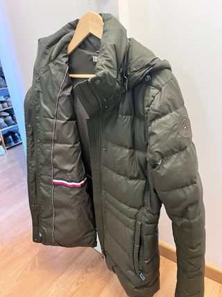 Abrigo plumífero Tommy Hilfiger verde oliva