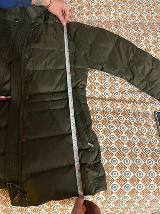 Abrigo plumífero Tommy Hilfiger verde oliva