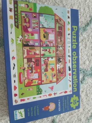 Puzzle Djeco Observación 35 piezas + Poster