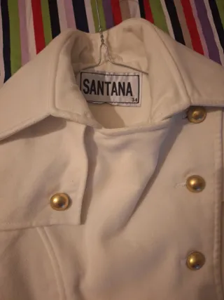 Cappotto Capan doppiopetto bianco taglia XS