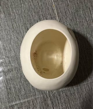 Vaso Thun ceramica decorato fiore e farfalla