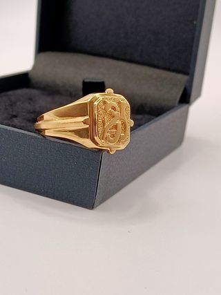 Anillo Sello Oro 18k - 12,42gr