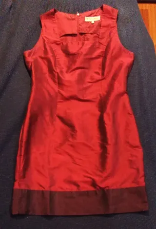 Abito Seta Shantung Rosso