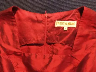 Abito Seta Shantung Rosso