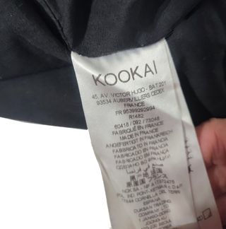 Kookaï/ Minifalda de lentejuelas negra talla 1-S.