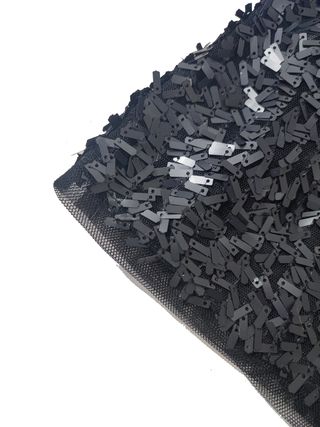 Kookaï/ Minifalda de lentejuelas negra talla 1-S.