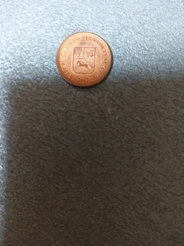 Moneda 5 Céntimos Venezuela 2007