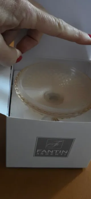 Candela profumata in vetro dorato