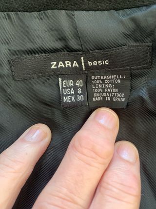 Chaqueta Zara Negra Mujer