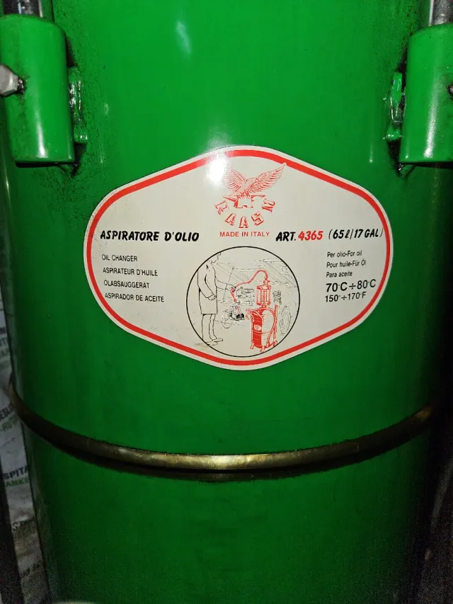 Chupona de aceite industrial