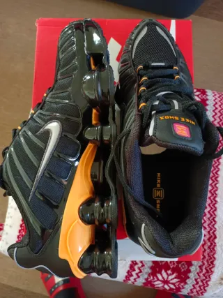 Nike Shox TL Negro Naranja Hombre