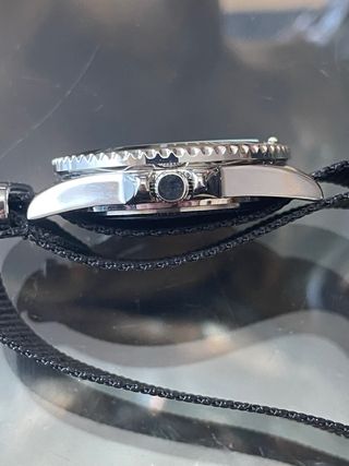 Reloj Cuarzo tipo Submariner Negro y Plateado