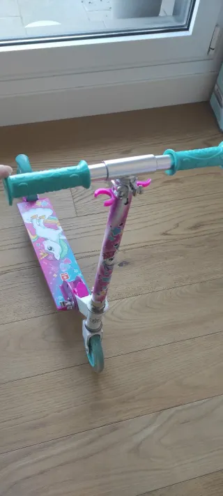 Patinete infantil Mondo, 2 Ruedas con  unicornio