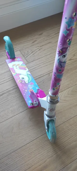 Patinete infantil Mondo, 2 Ruedas con  unicornio
