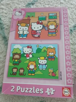 2 Puzzles Educa Hello Kitty 48 Piezas