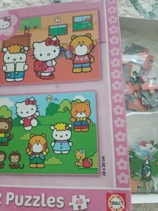 2 Puzzles Educa Hello Kitty 48 Piezas