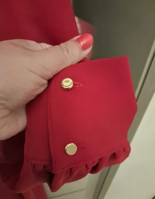 Vestito rosso manica lunga taglia L