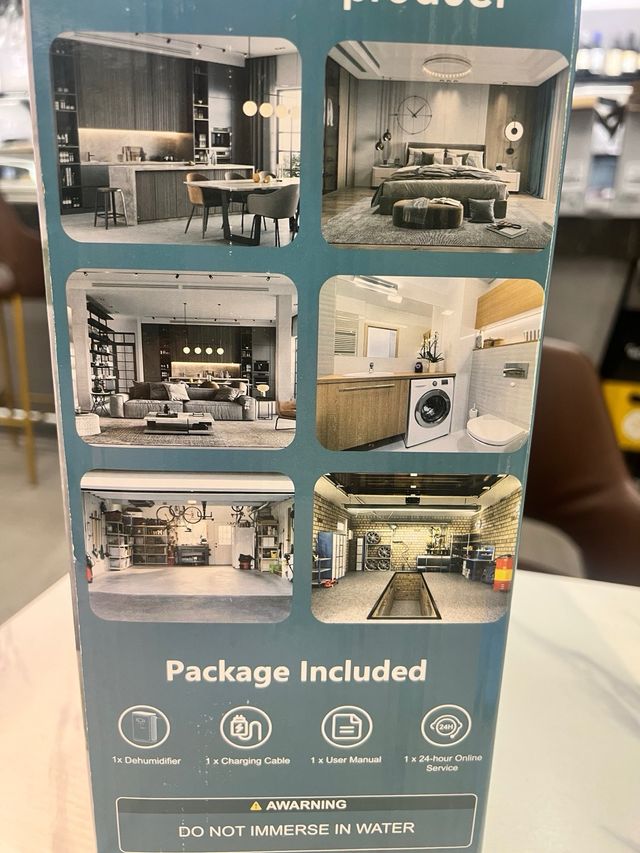 Deshumidificador 2.8L Verde y Blanco