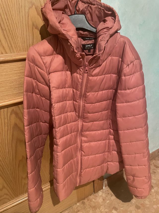 Chaqueta acolchada ONLY rosa talla L