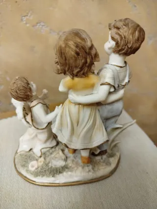 Statuetta bambini e angioletto