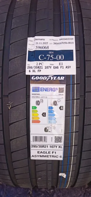 Goodyear neumaticos 295 30 R21 107Y XL nuevos