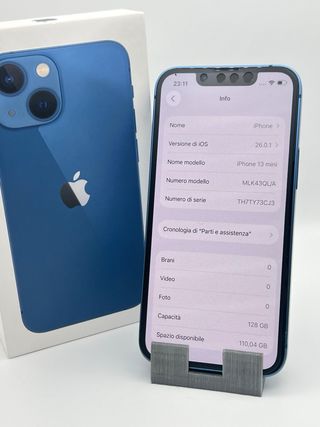 iPhone 13 Mini 128GB Blu Batteria 100%