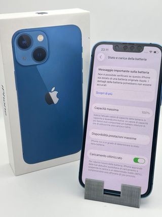 iPhone 13 Mini 128GB Blu Batteria 100%