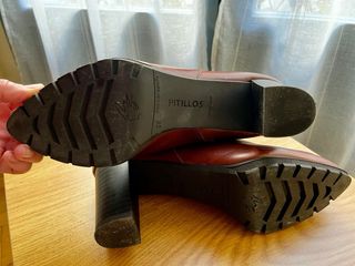 Botín Pitilllos tacón marrón