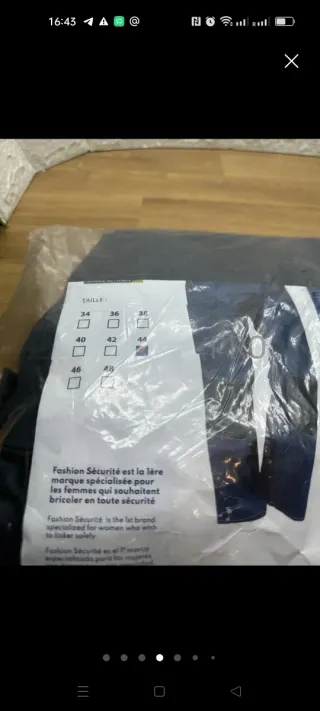 Peto de trabajo gris Mujer