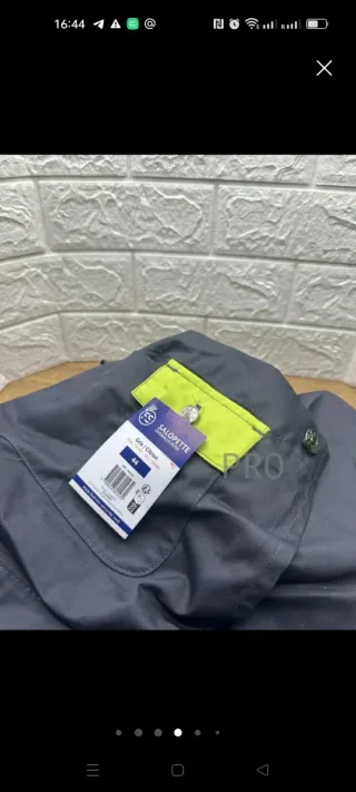 Peto de trabajo gris Mujer