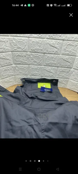 Peto de trabajo gris Mujer