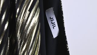 Vestito JJIL laminato nero e oro