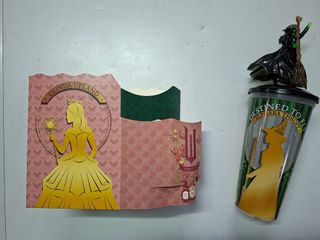 Vaso + cubo + Figura Wicked For Good Cine Exclus