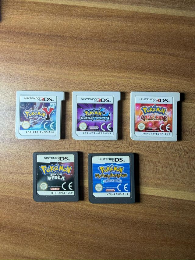 Lote 5 Giochi Pokémon Nintendo 3DS/DS