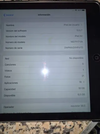 Apple iPad Air Gris/Plata