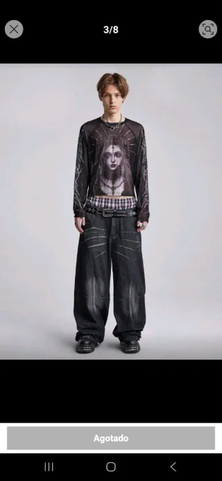 Top malla fantasía oscura