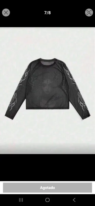 Top malla fantasía oscura