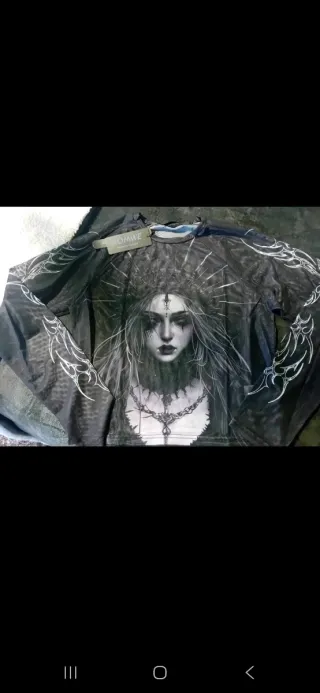 Top malla fantasía oscura