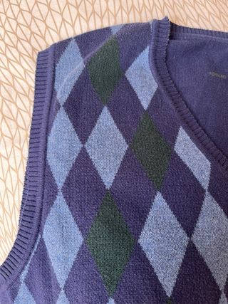 Chaleco Adolfo Domínguez Hombre Azul/Verde