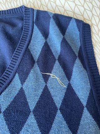 Chaleco Adolfo Domínguez Hombre Azul/Verde