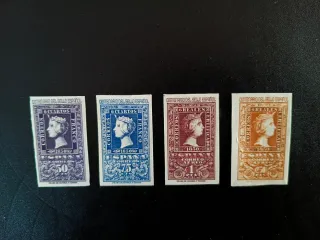 4 Sellos Centenario 1950 España