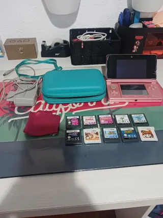 Nintendo 3DS Rosa + 10 Giochi