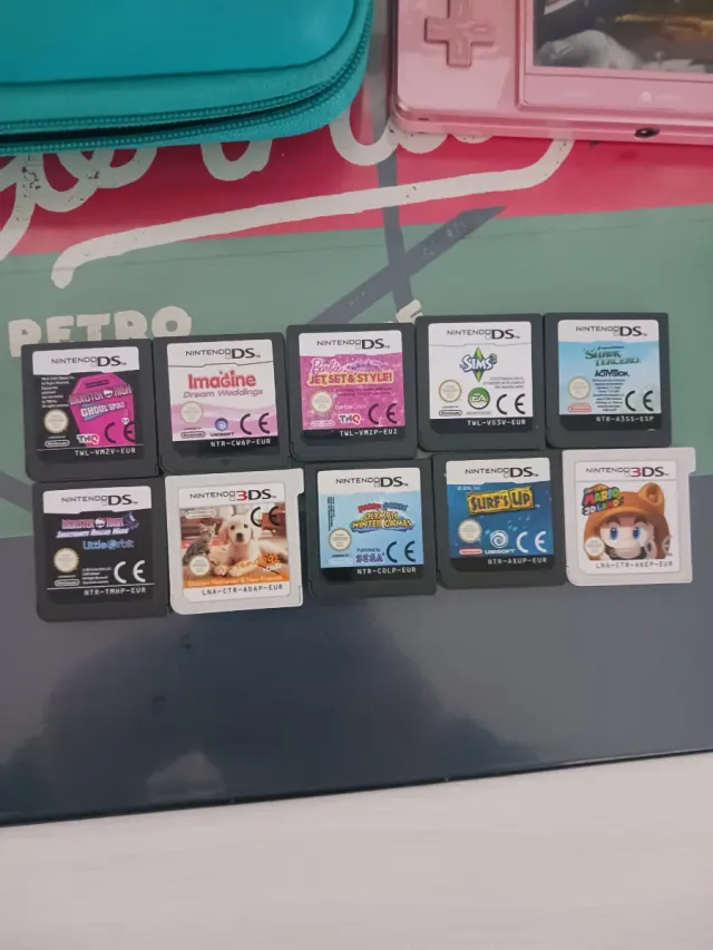 Nintendo 3DS Rosa + 10 Giochi