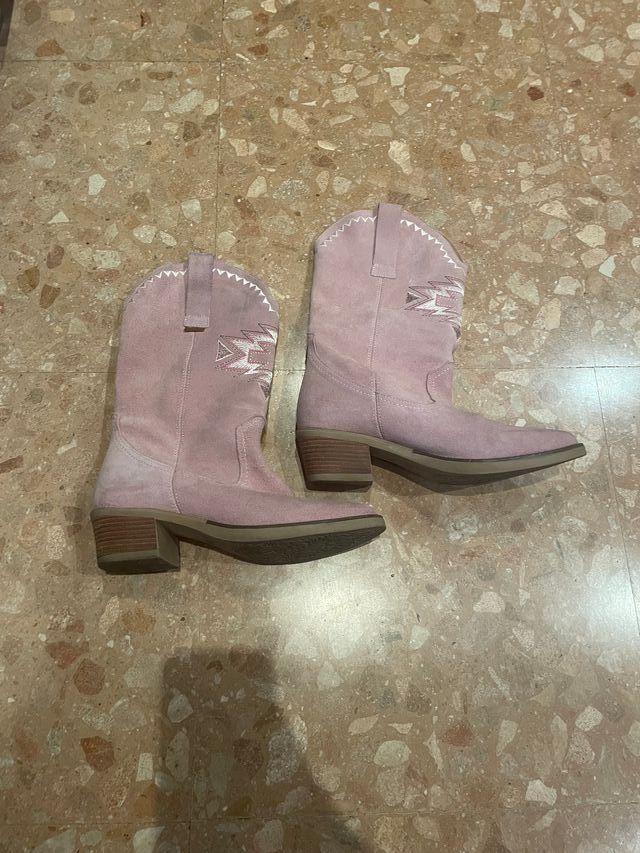 Botas cowboy rosas